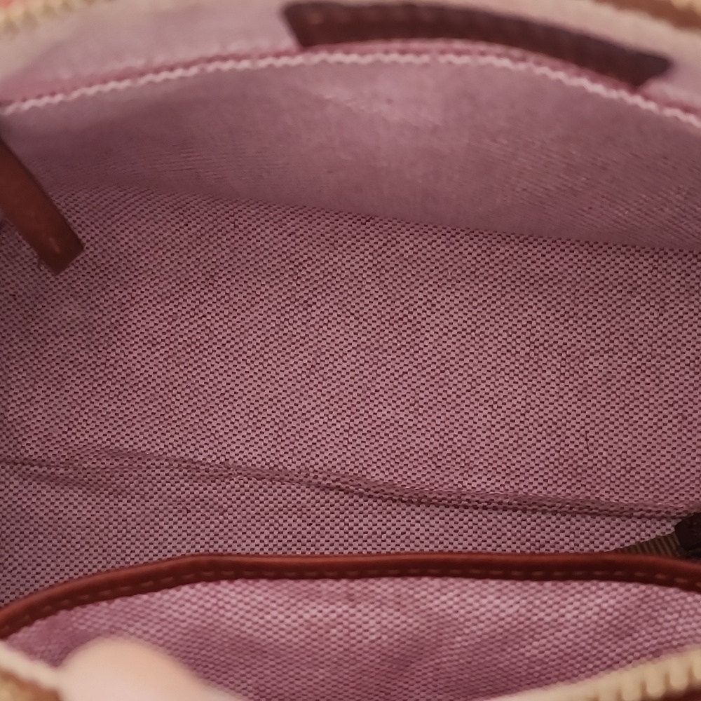 Dooney and Bourke All Weather Leather Dark Brown Barrel Satchel - Picture 8 of 9